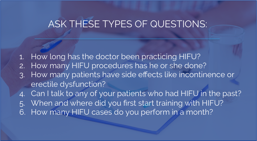 Questions to Ask HIFU Doctors